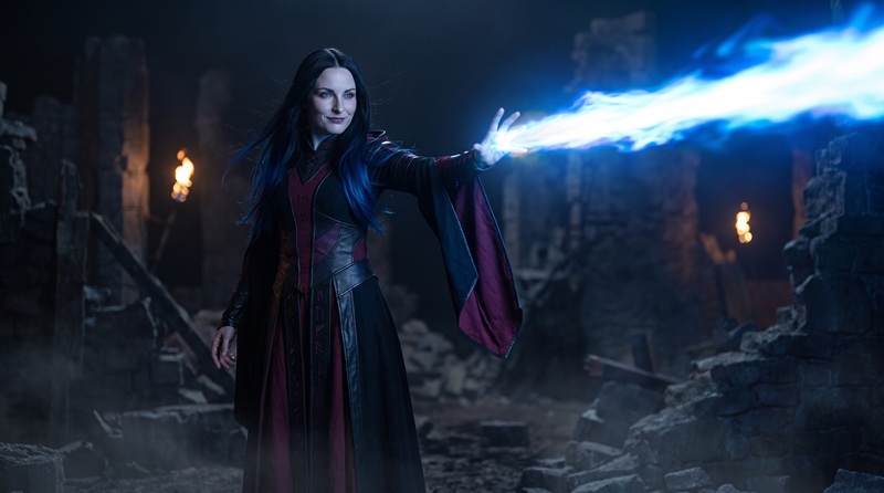Morryn casting a blue flame spell, AI-generated video starting frame